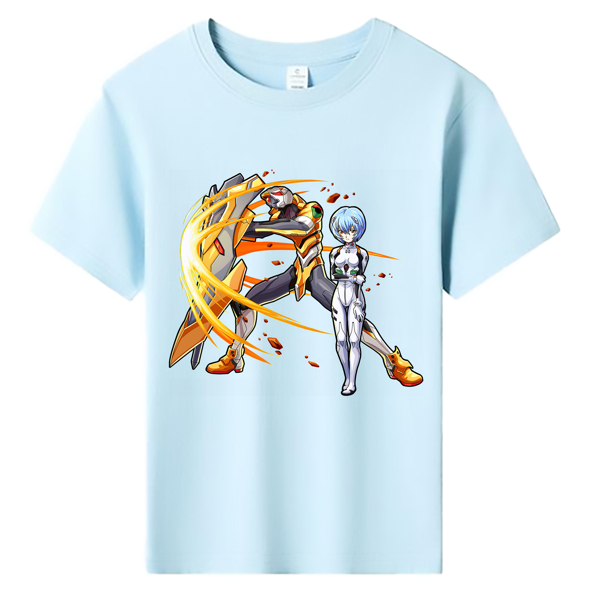 （画像用） EVA 新世紀エヴァンゲリオン 綿100％キッズTシャツ（フロントプリント）